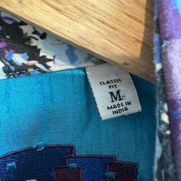 Robert Graham Classic Fit Plaid Short Sleeve Button Up Shirt M - Picture 4 of 11